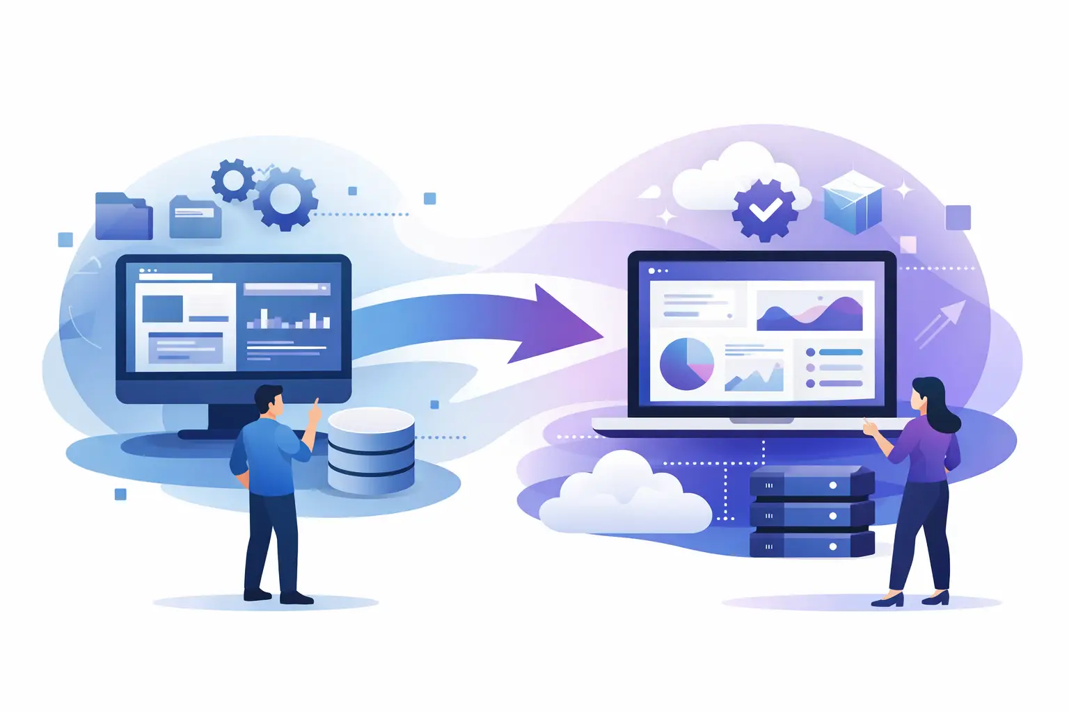 Legacy application rewrite to a new system